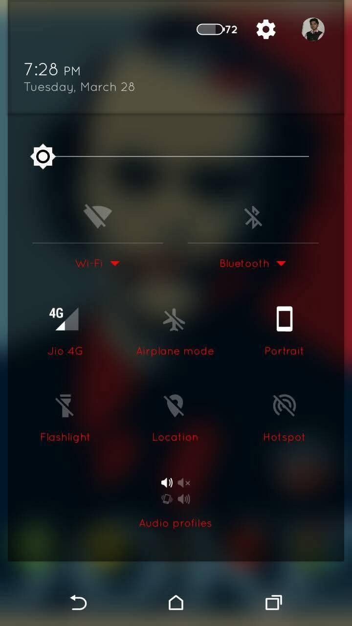 Crimson Quick Settings Mod